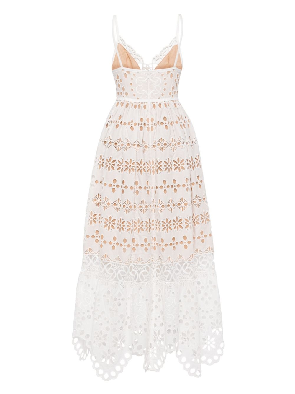 V-neck embroidered maxi dress - 2