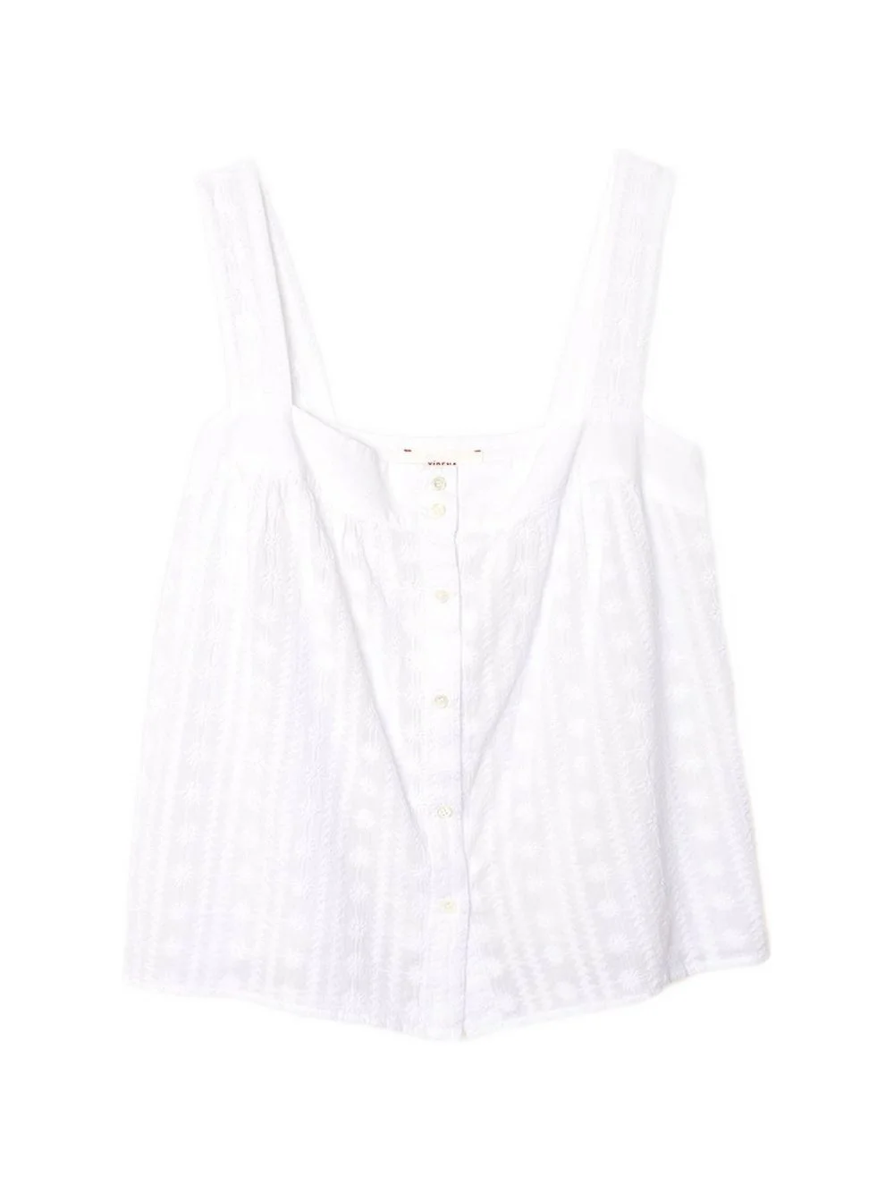 square-neck top - 1