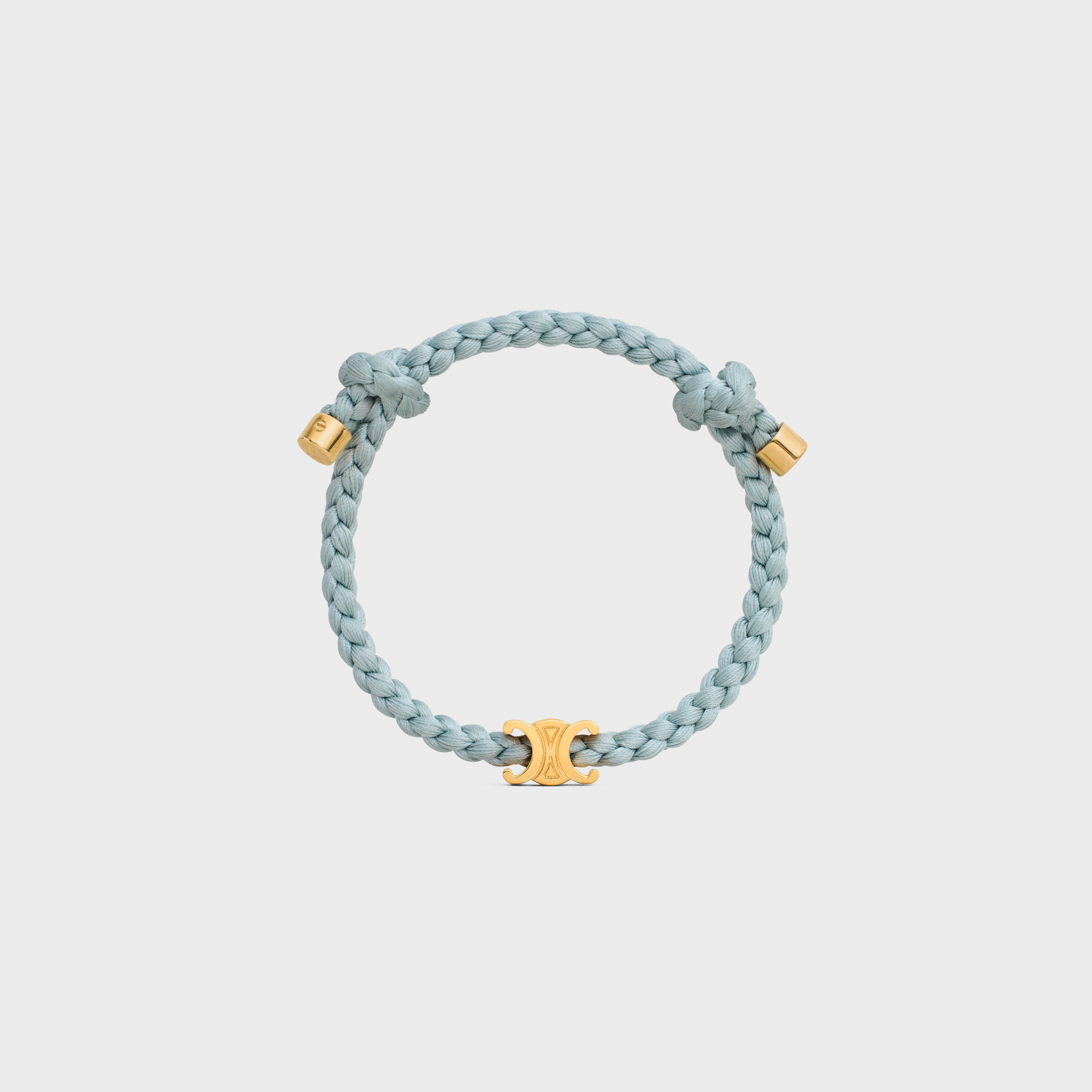Triomphe Beach Bracelet in Brass with Gold Finish and Silk - 1