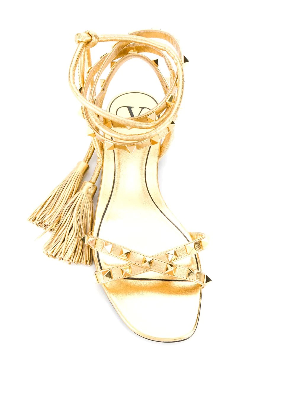 Rockstud tasseled sandals - 4