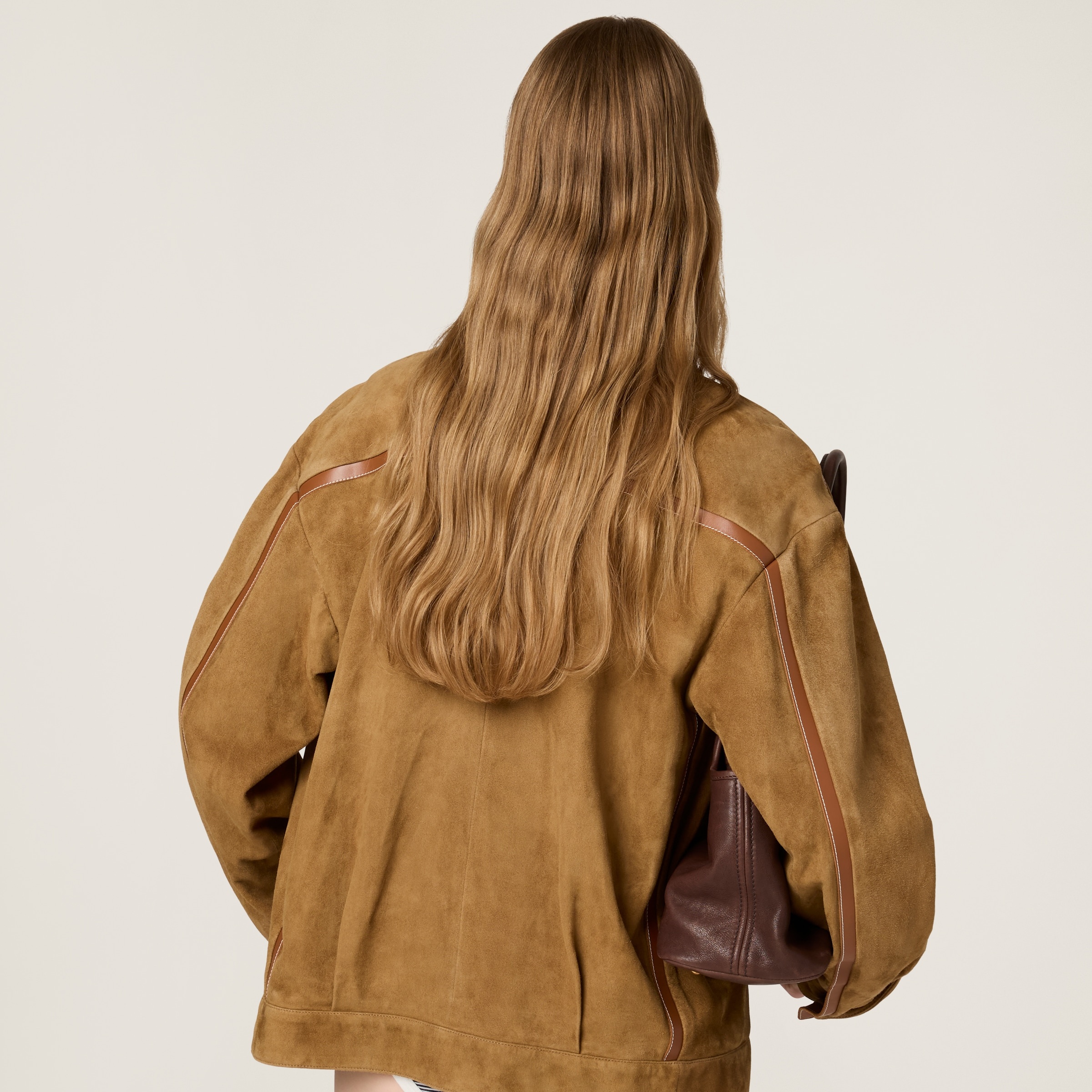 Suede blouson jacket - 3