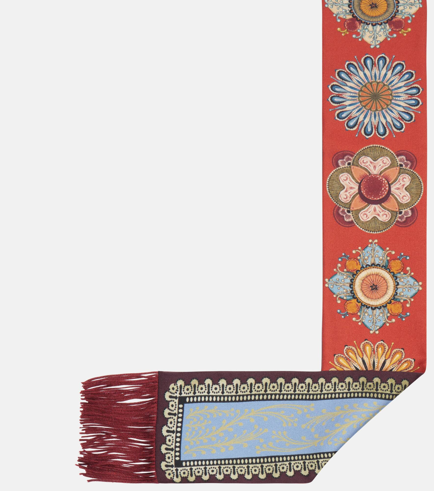 Printed silk twill scarf - 4