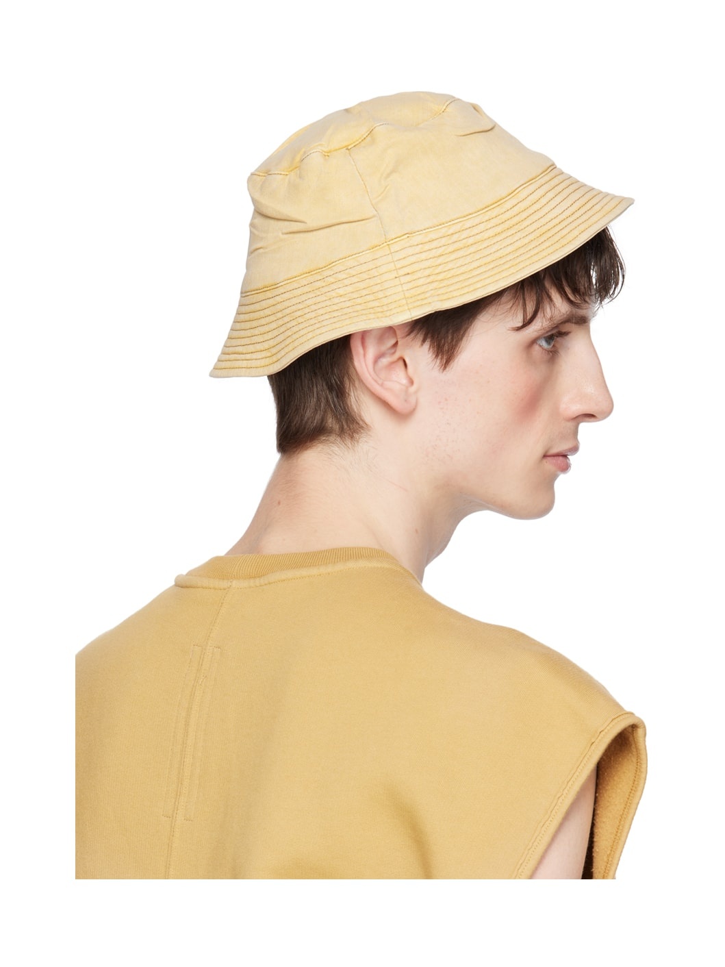 Yellow Gilligan Narrow Brim Bucket Hat - 3