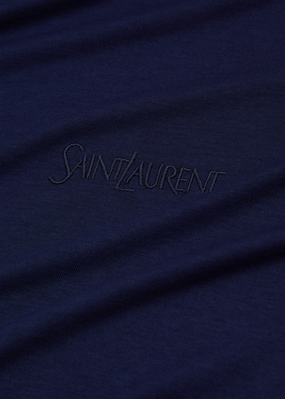 Logo-embroidered jersey T-shirt - 5
