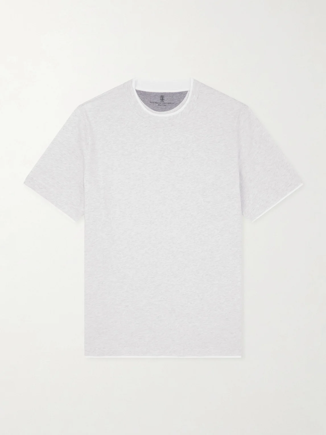 Layered Cotton-Jersey T-Shirt - 1