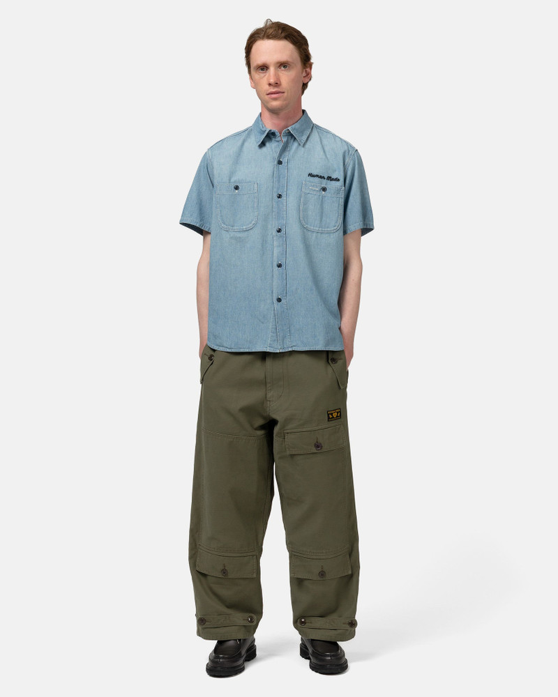 Human Made Chambray S/S Shirt Indigo outlook