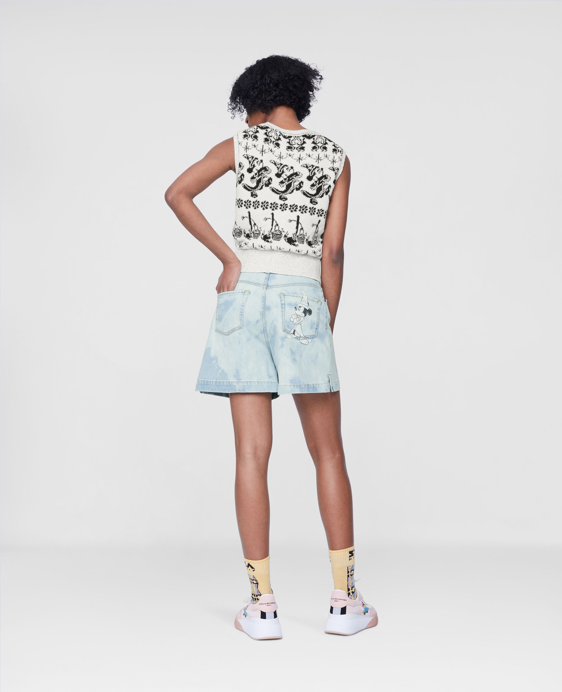 Fantasia Mickey Print Denim Shorts - 3