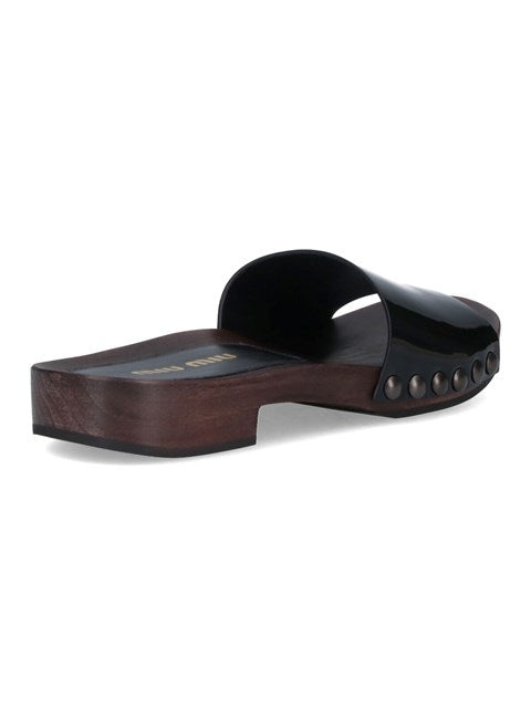 Miu Miu Women Logo Clogs - 4