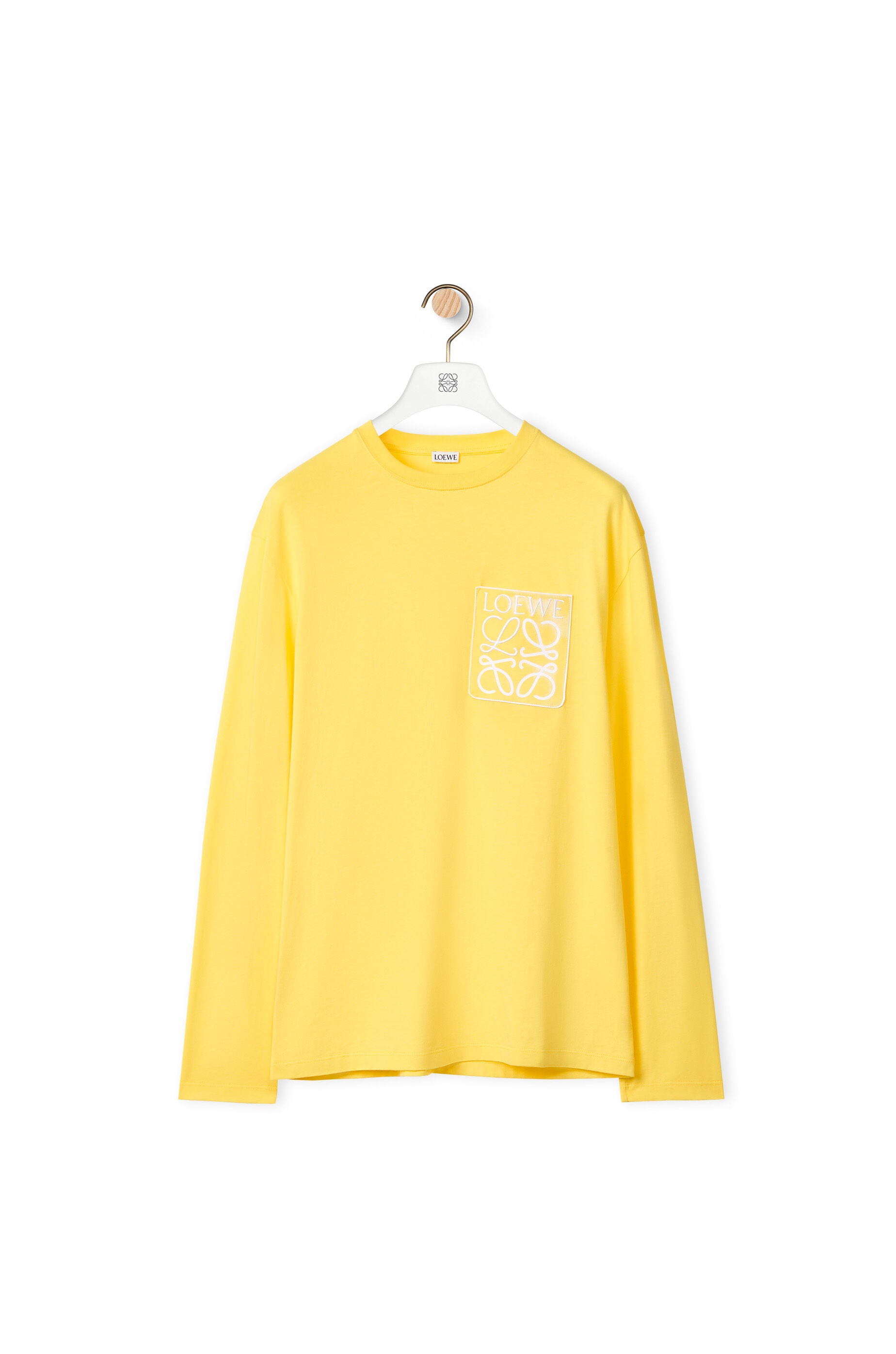 Anagram fake pocket long sleeve T-shirt in cotton - 1