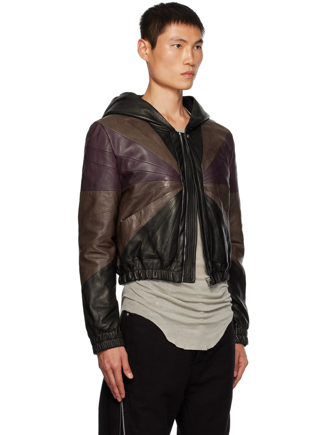 Black Edfu Leather Jacket - 2