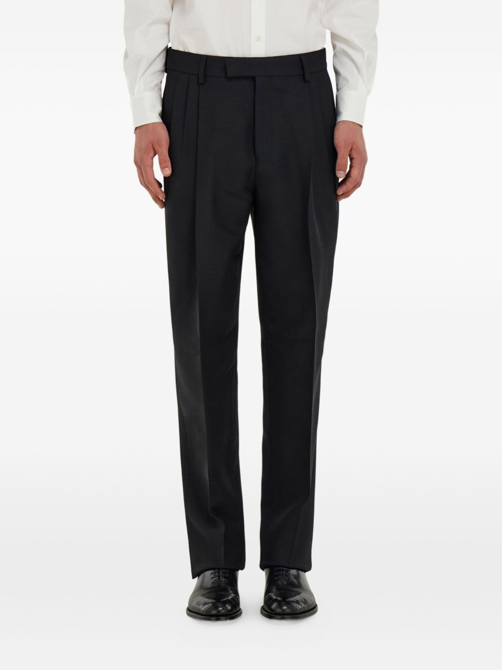 tailored straight-leg trousers - 3