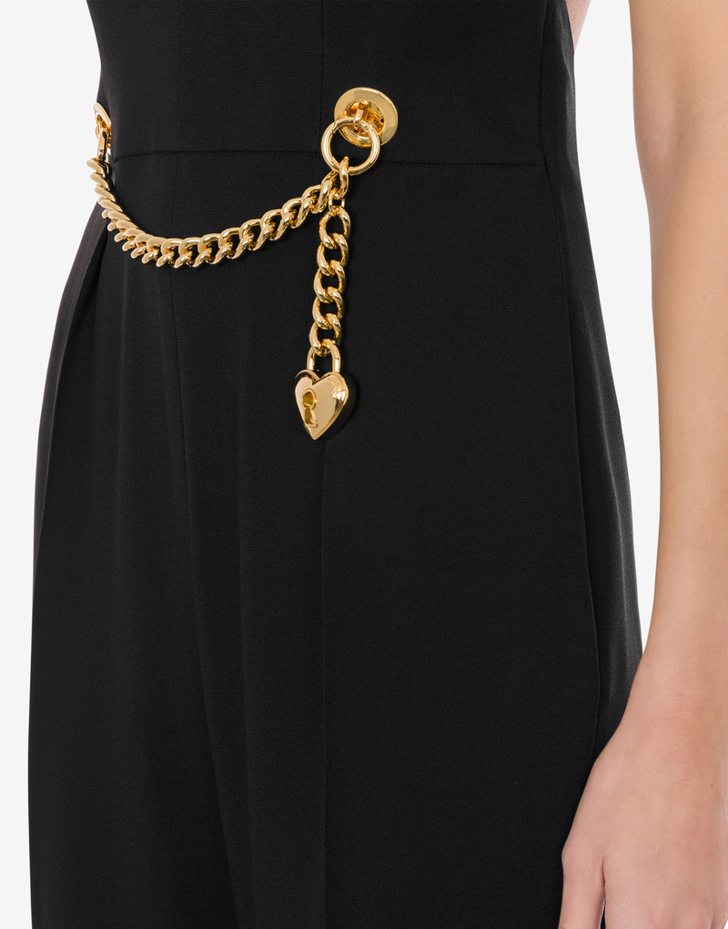 CHAIN & HEART ENVERS SATIN JUMPSUIT 4
