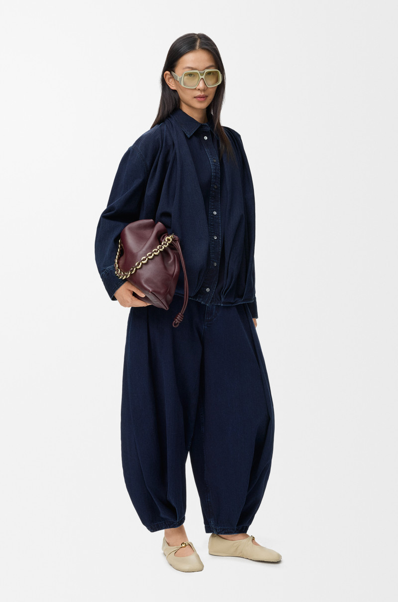 Loewe Draped jeans in denim outlook