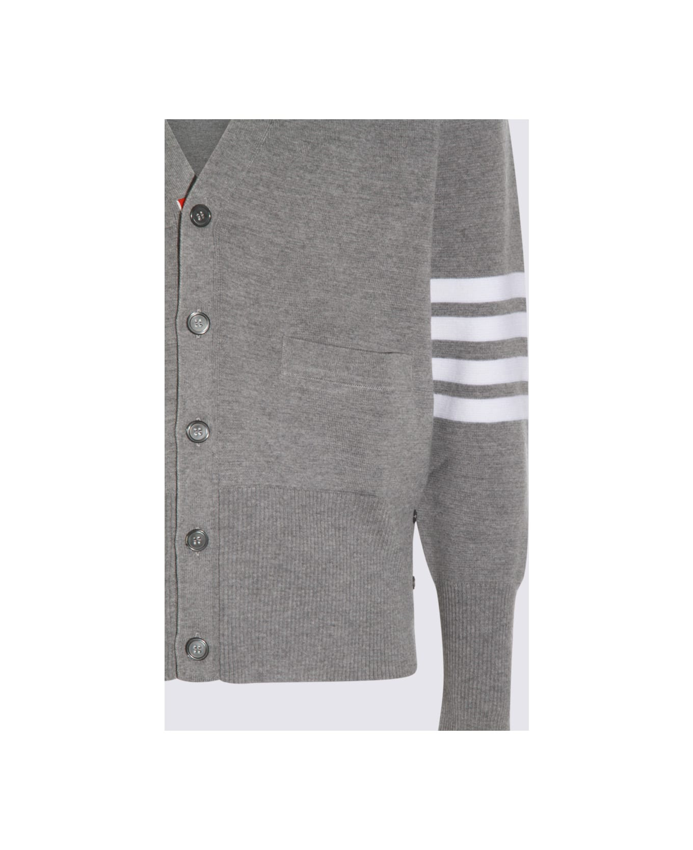 Grey Wool Knitwear - 3