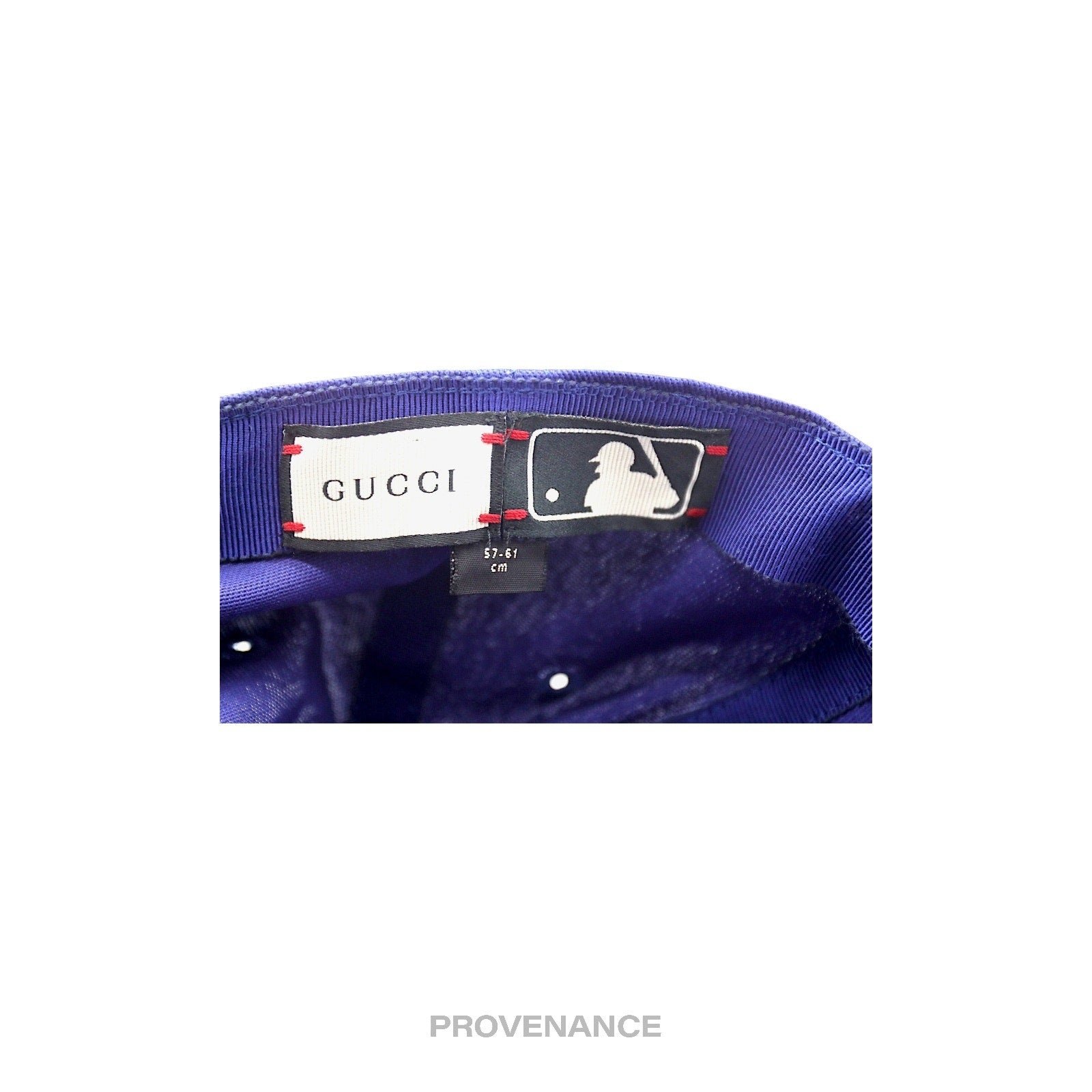 Gucci x NY Yankees Embroidered Hat Cap - Blue with Moth - 7