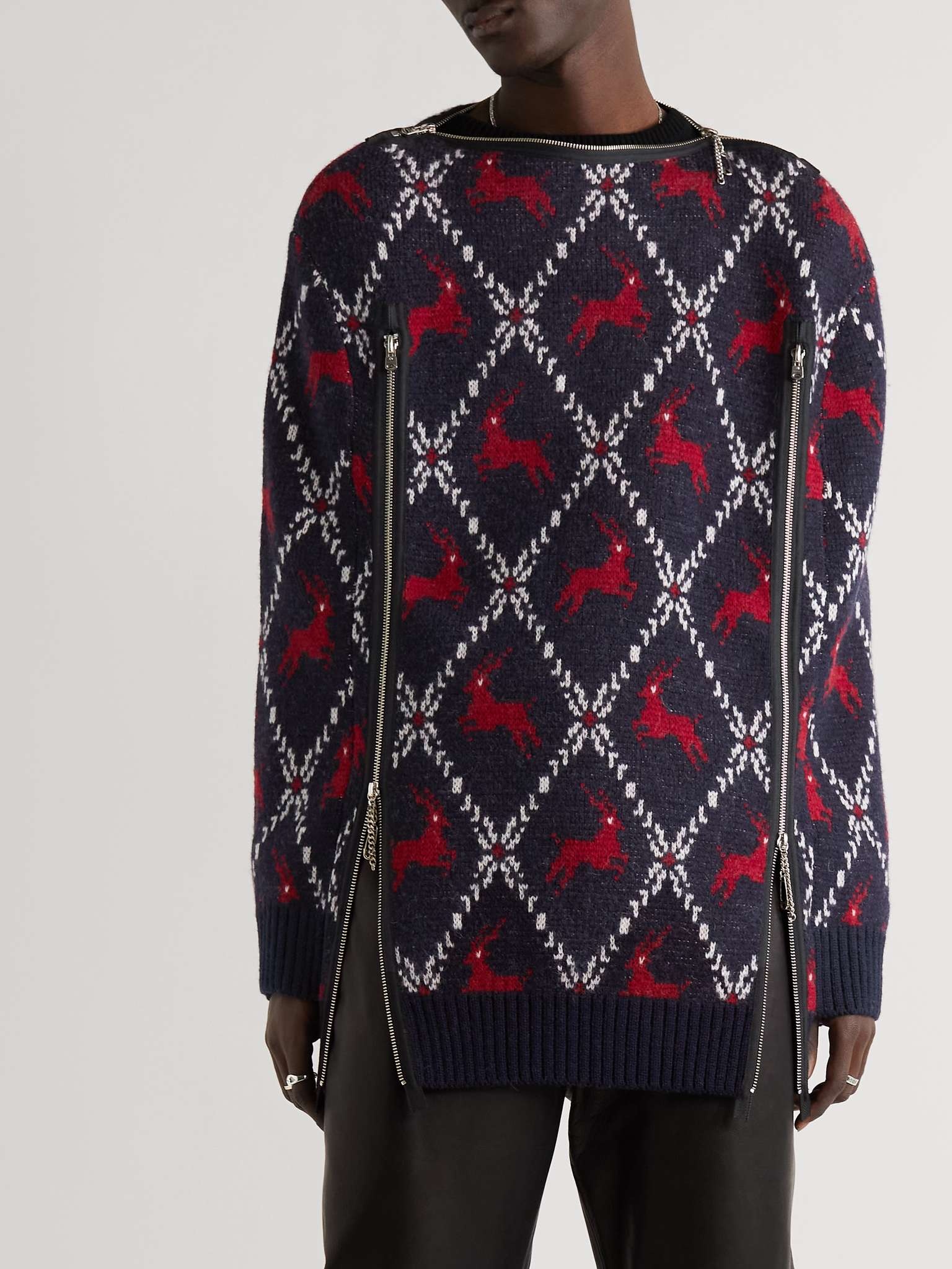 Embellished Wool-Jacquard Sweater - 6