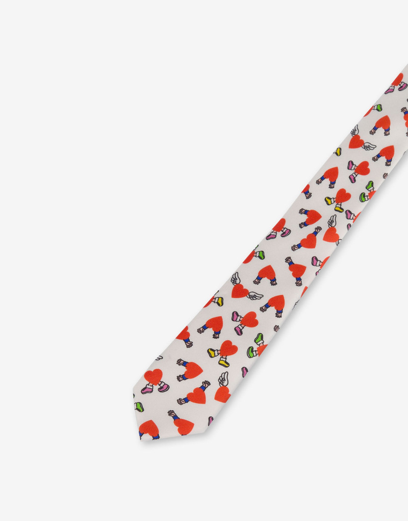 Moschino PRINTED SILK TIE outlook