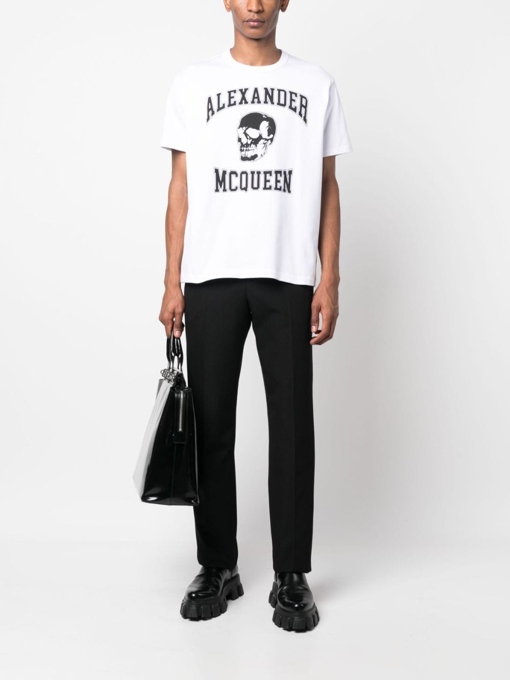 Alexander Mcqueen Men Cotton T-Shirt With Logo - 5