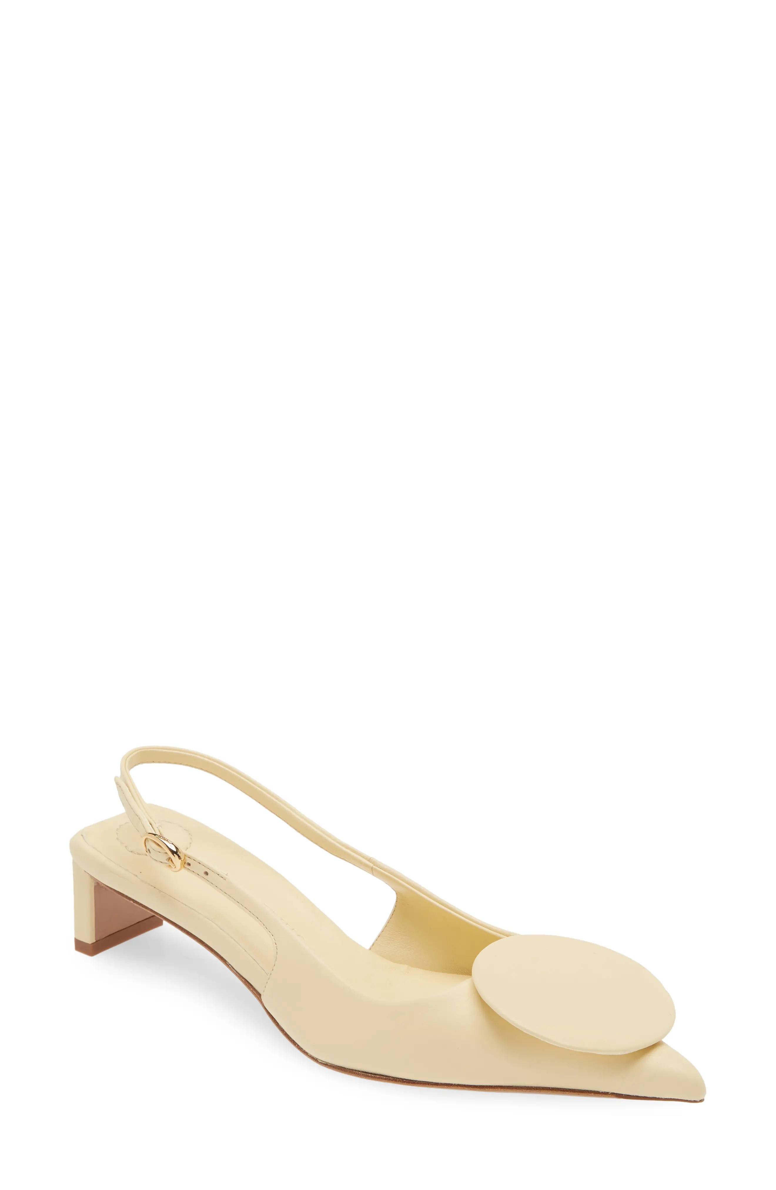 JACQUEMUS Les Duelo Basses Mismatched Kitten Heel Slingback Pump