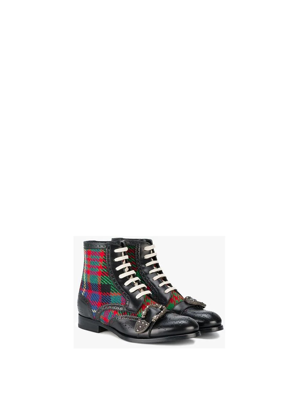 Tartan Queercore brogue boot - 11