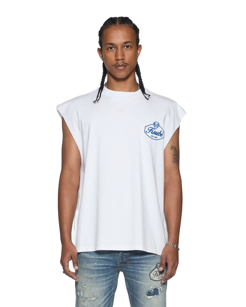 Ksubi KLASSE EKCESS CUT OFF TANK TRU WHITE outlook