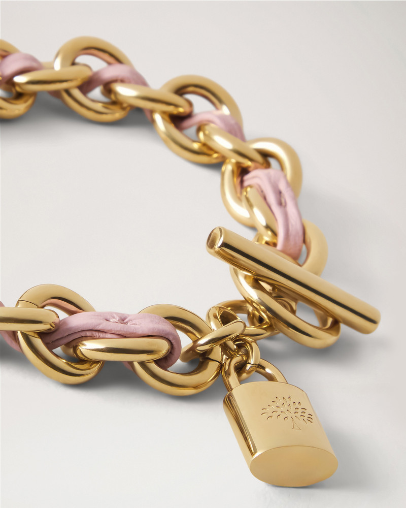 Mulberry Lily Leather Chain Bracelet Medium
Powder Pink Small Classic Grain & Plated Stainless Steel outlook