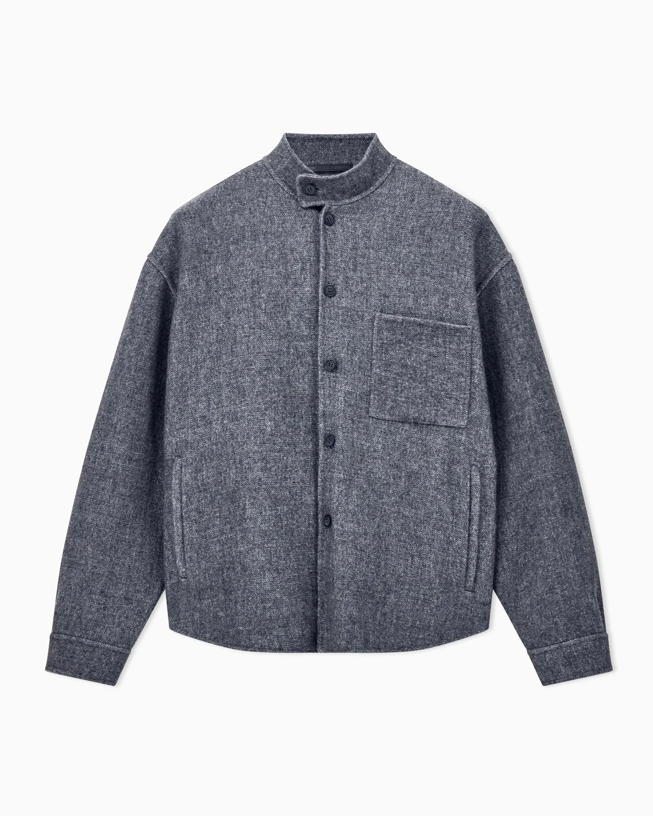 SHIRT OVERSIZED IN SILK AND CASHMERE - 1