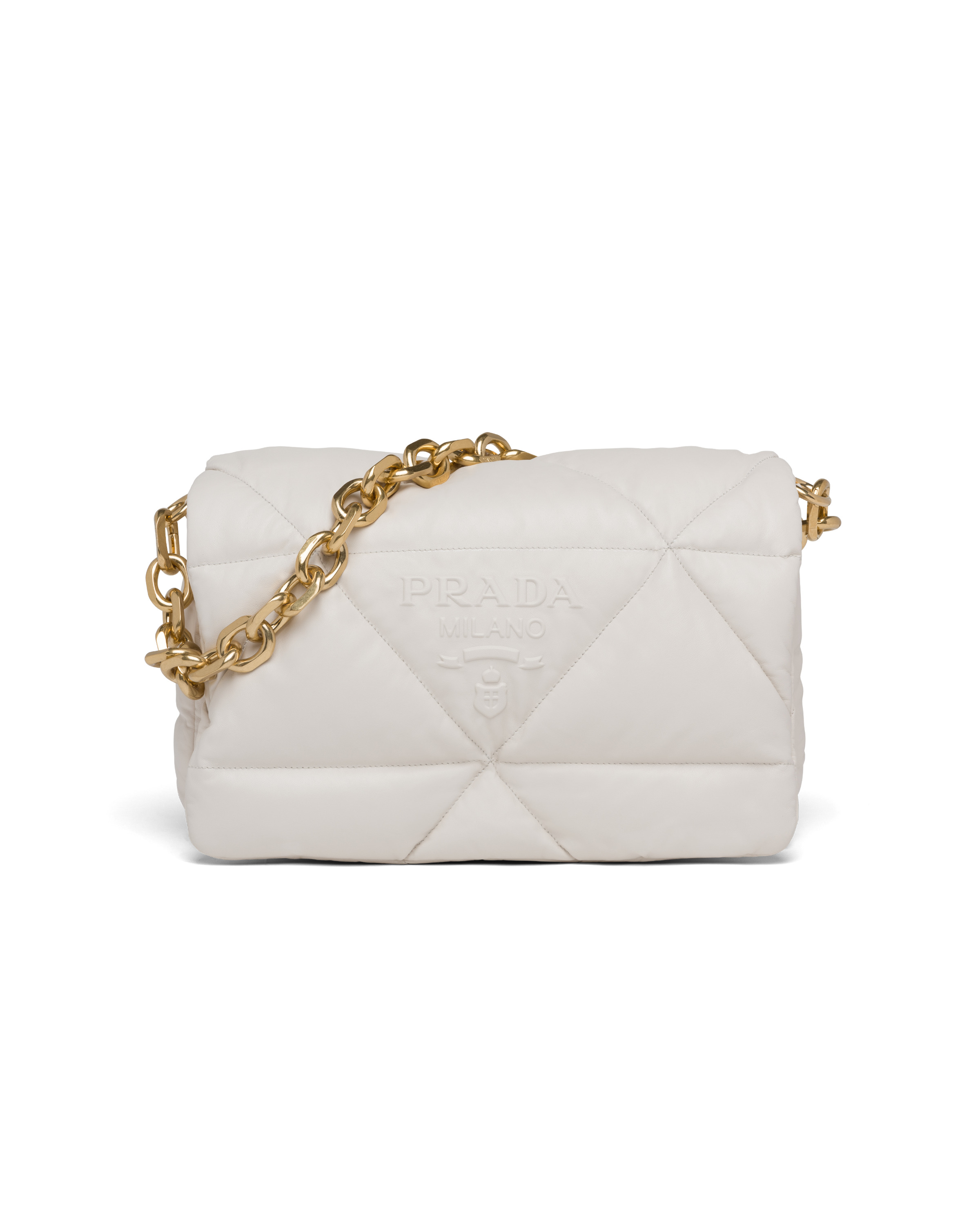 Padded nappa leather shoulder bag - 1
