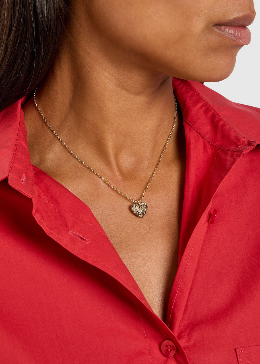 Coach Heart Stud Earrings and Necklace set - 5