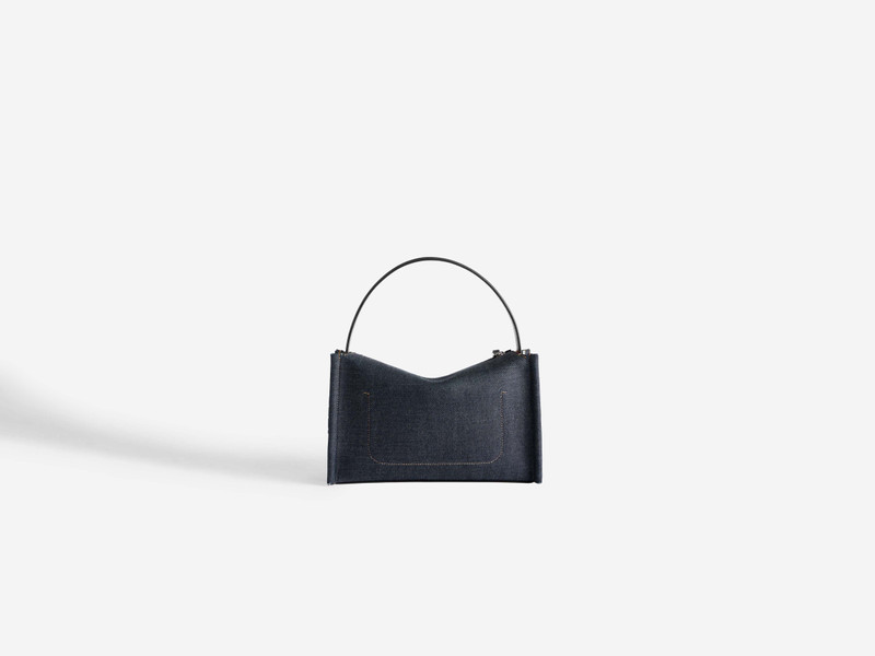 SMALL LOAFER BAG IN INDIGO DENIM 3