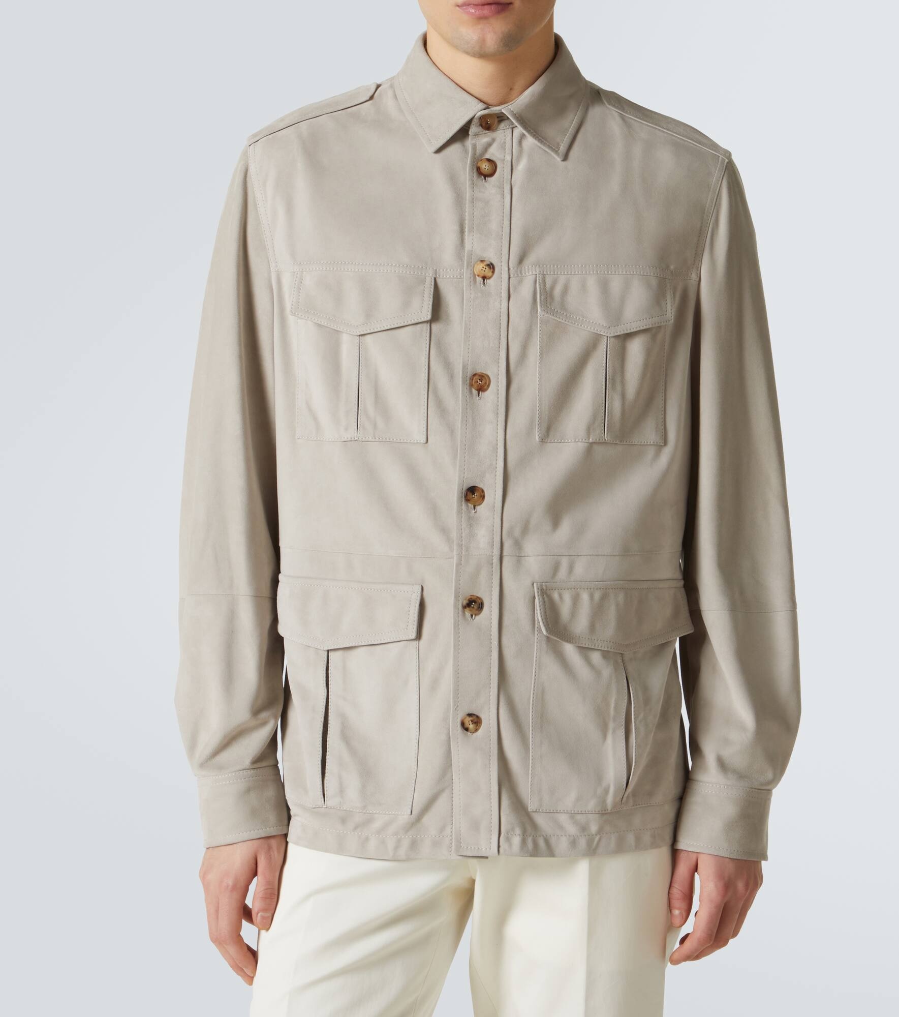 Suede overshirt - 3