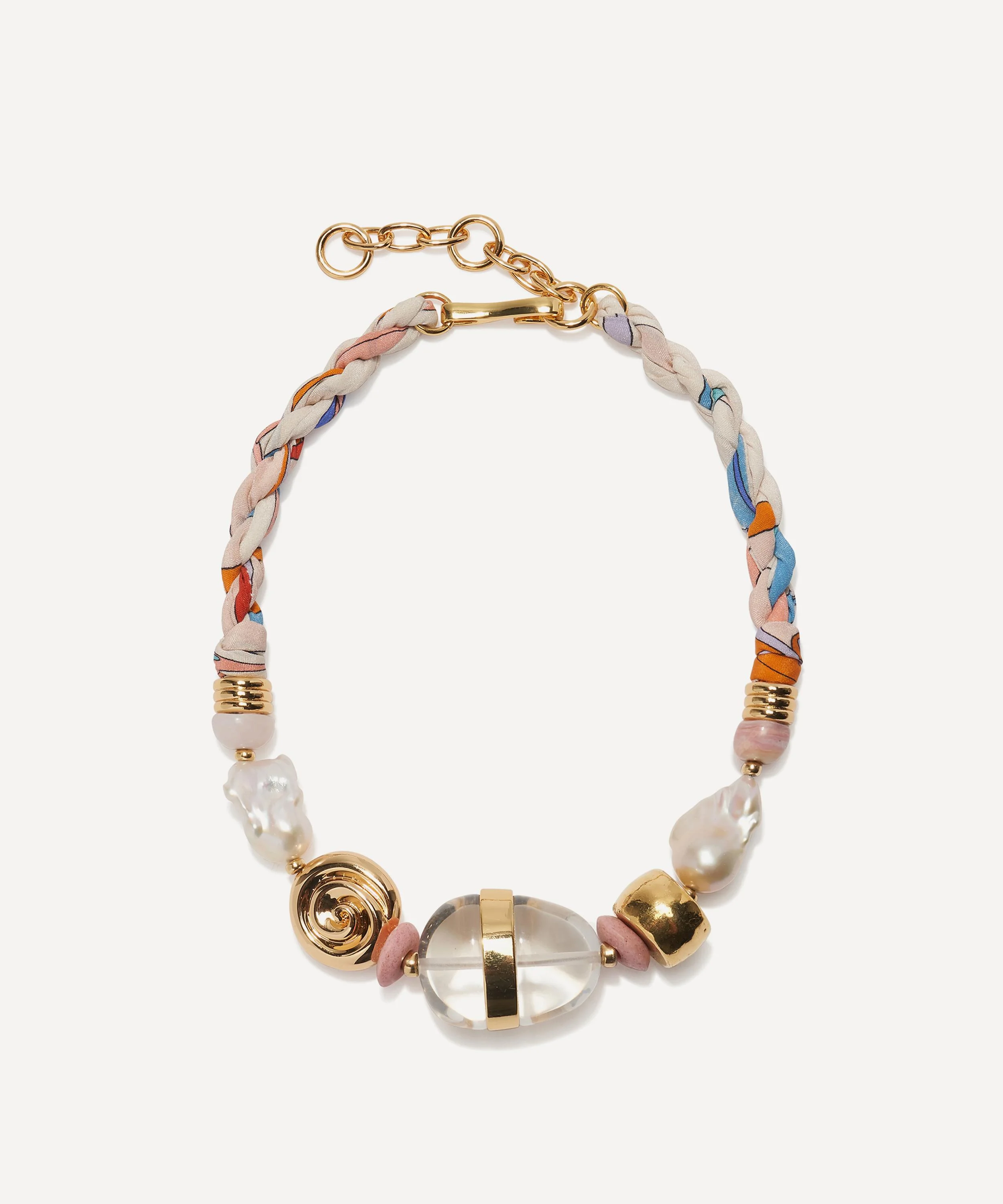 Gold-Plated Majorca Beach Bead Necklace - 1