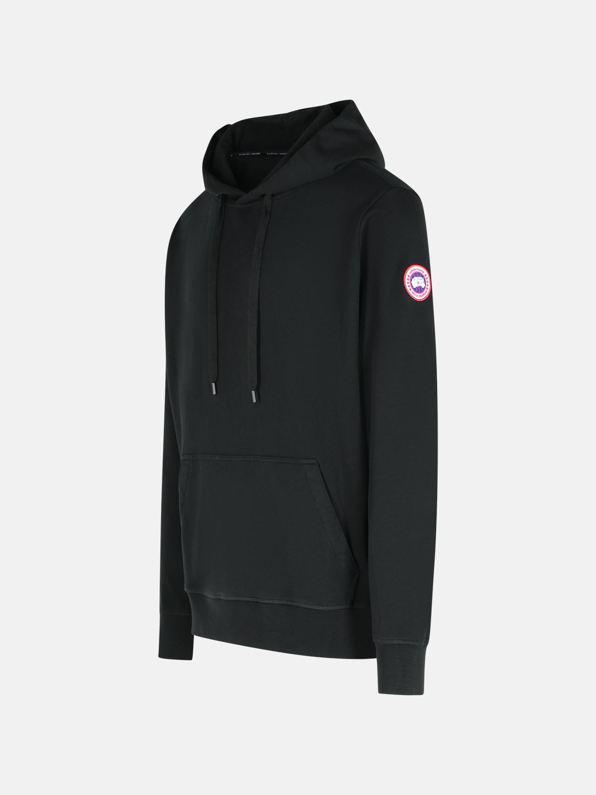 BLACK COTTON SWEATSHIRT - 2