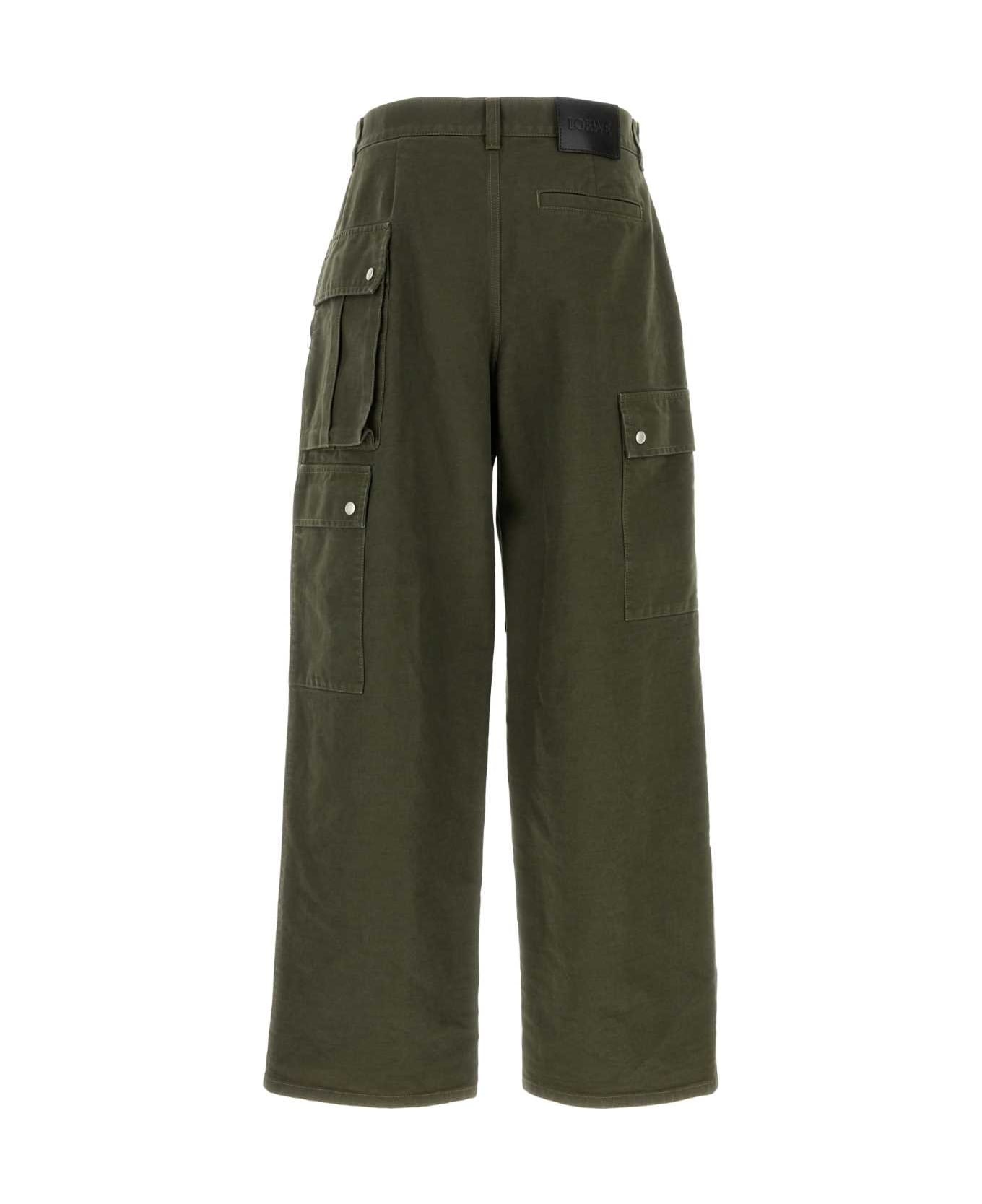 Khaki Cotton Cargo Pant - 2