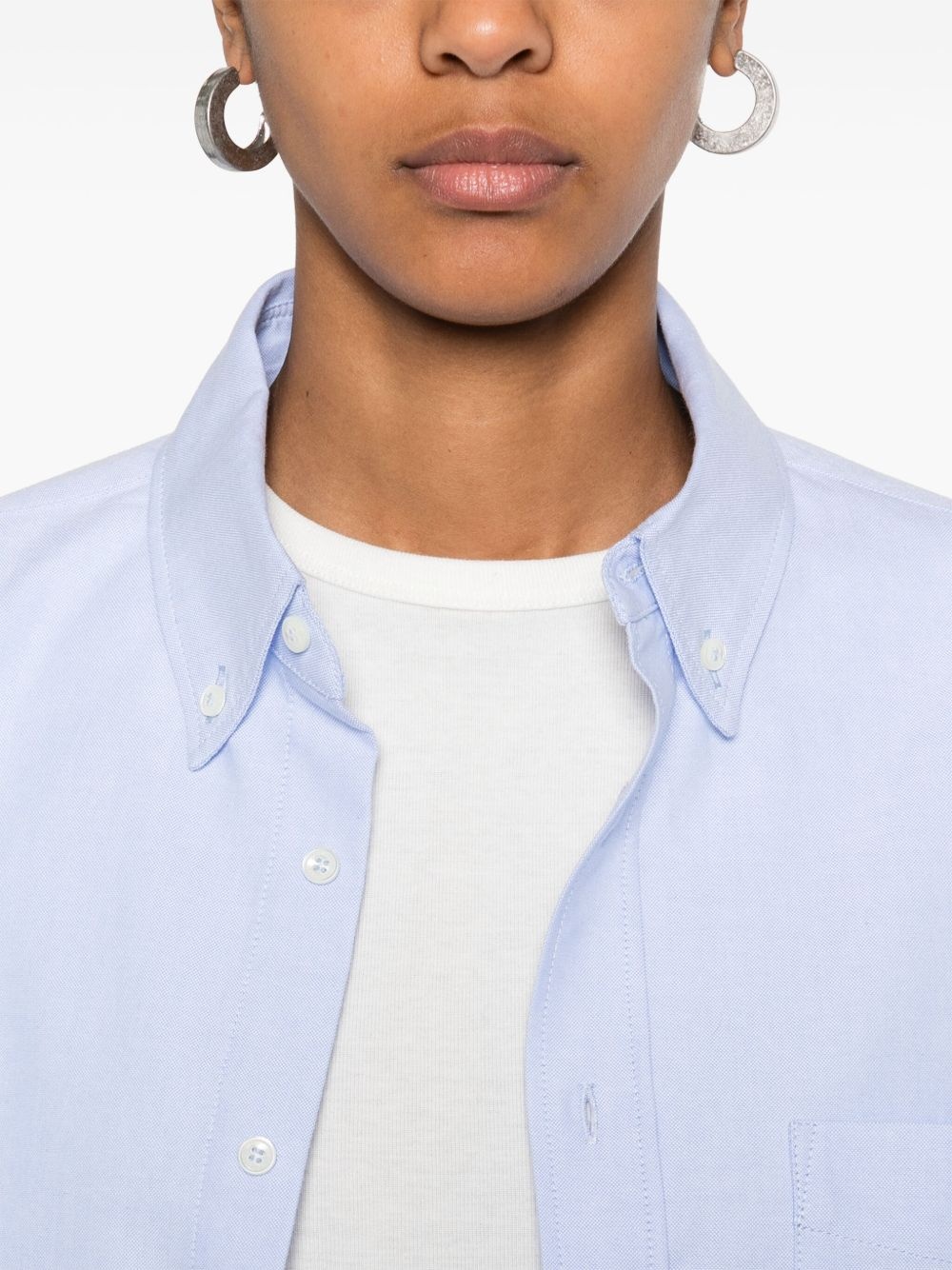 logo-patch shirt - 5