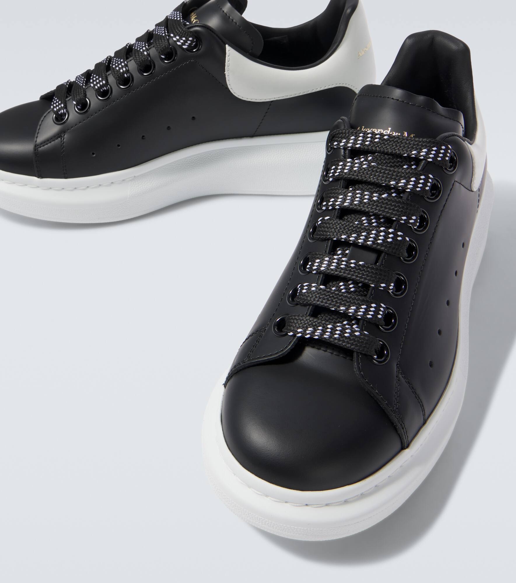 Oversized leather sneakers - 3