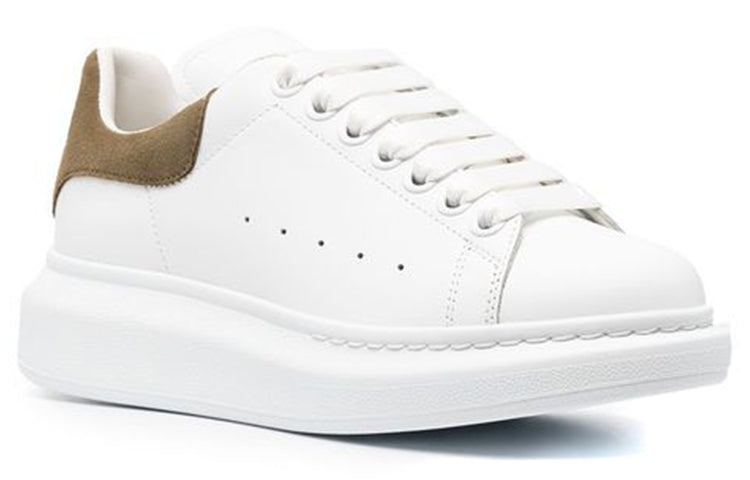 (WMNS) Alexander McQueen Oversized Sneaker 'White Khaki' 553770WHGP79256 - 3