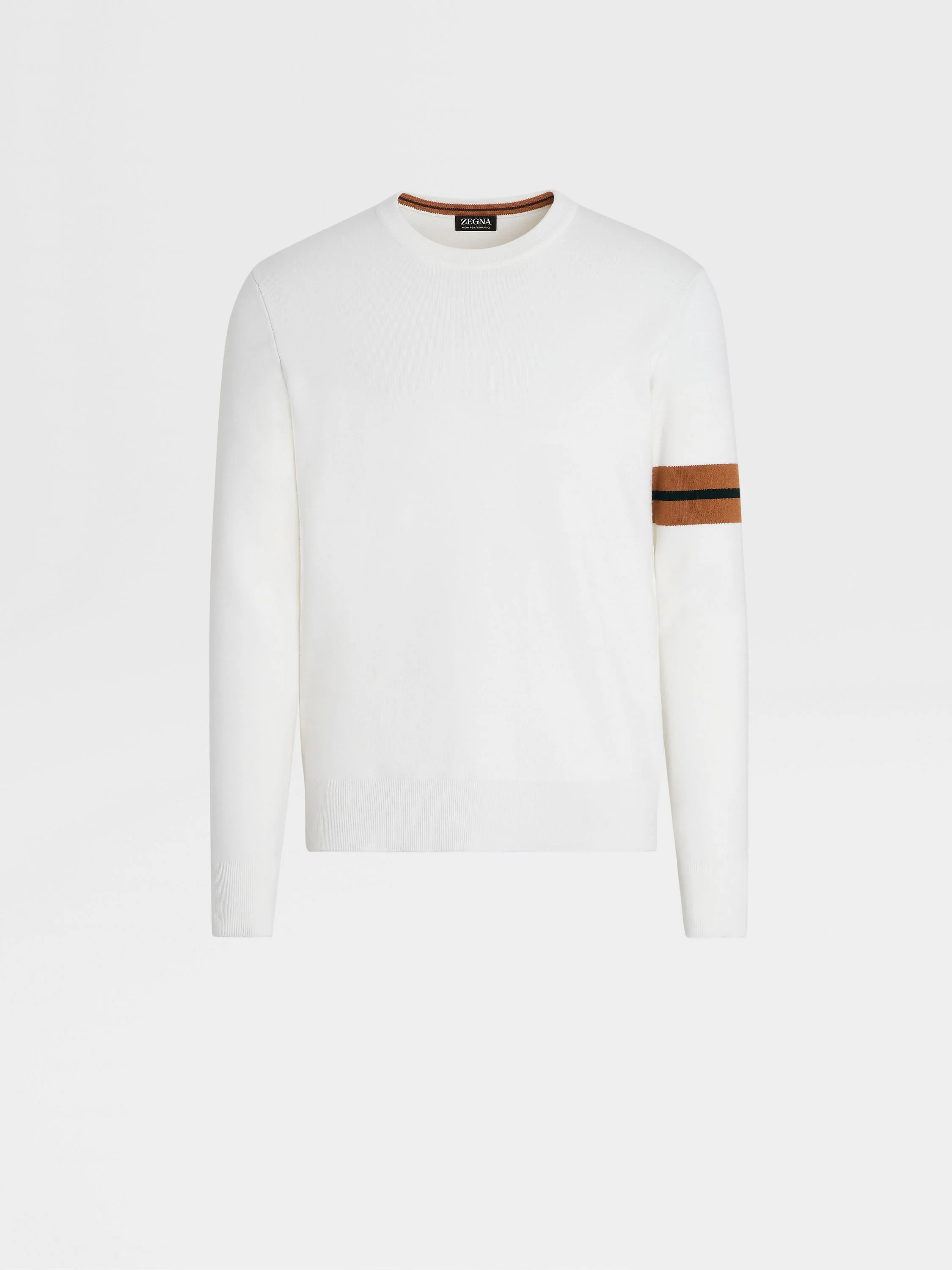 WHITE HIGH PERFORMANCE™ WOOL CREWNECK - 1