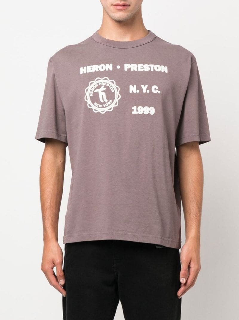 Medieval Heron organic cotton T-shirt - 3