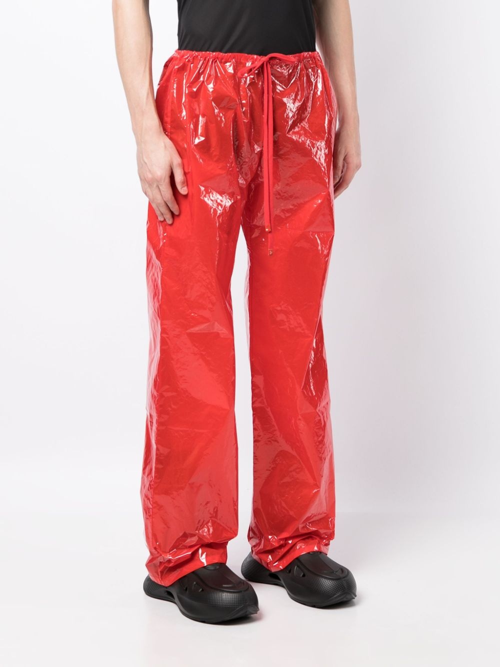 polished wide-leg trousers - 3