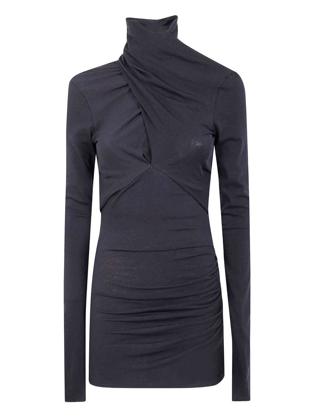 turtleneck draped top - 1