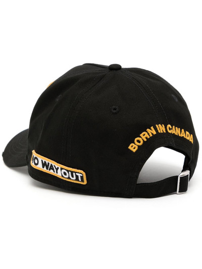 DSQUARED2 logo-patch cap outlook