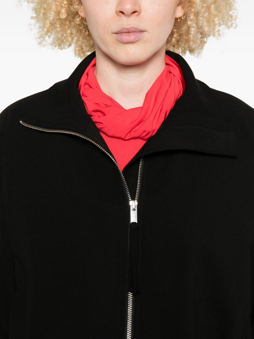 zip-front long-sleeves jacket - 5