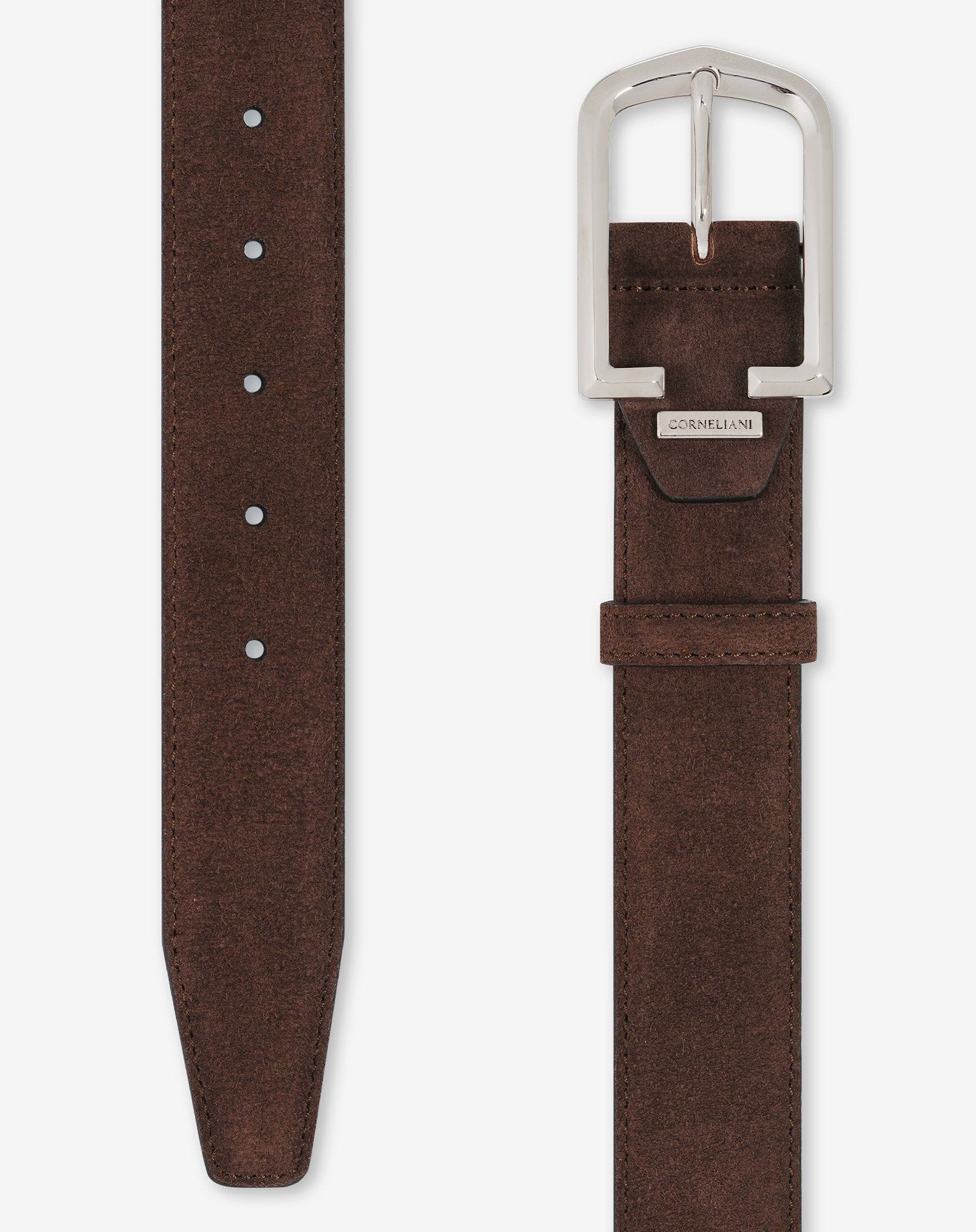 Brown suede belt - 3