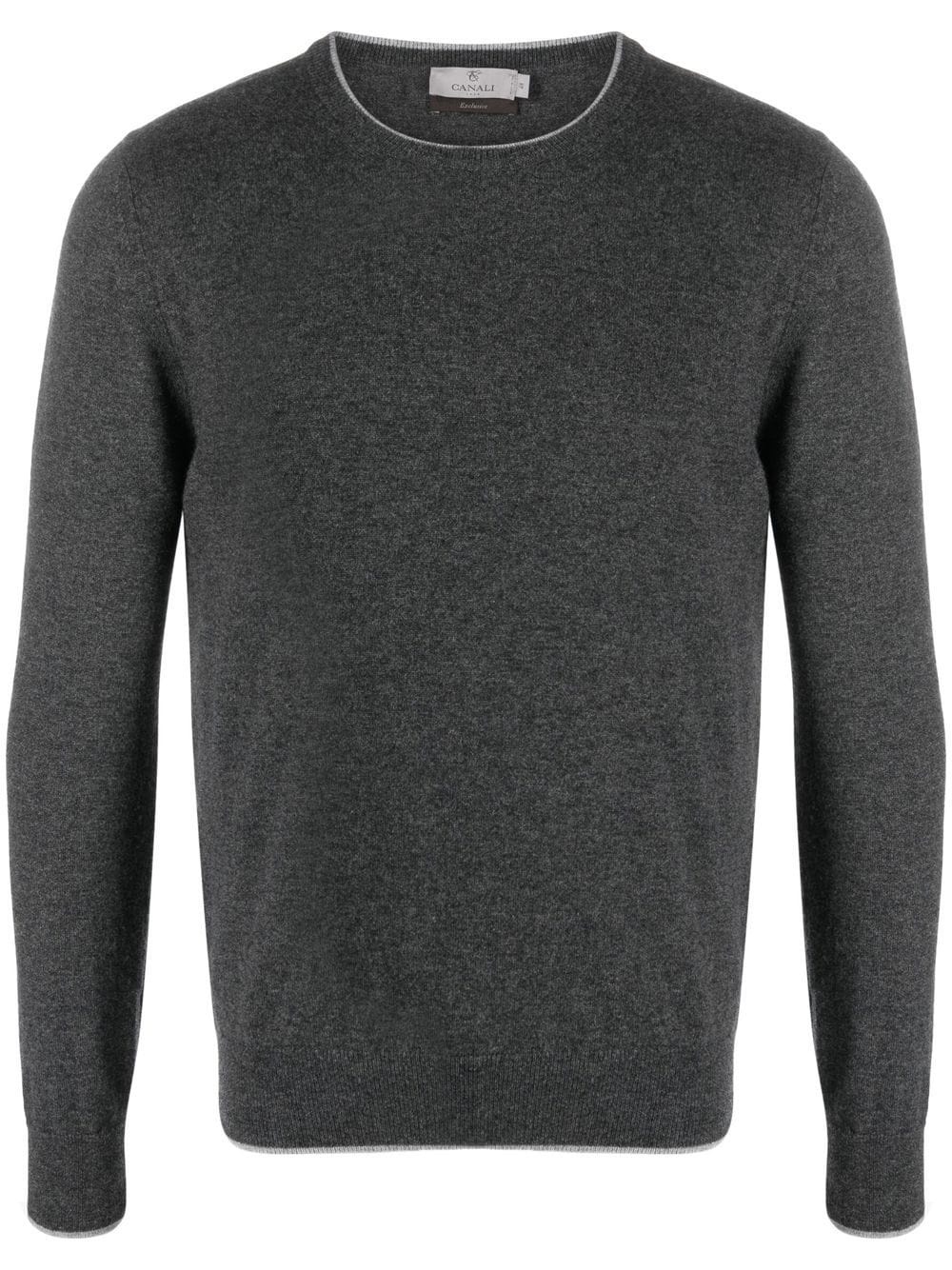 crew neck cashmere jumper - 1