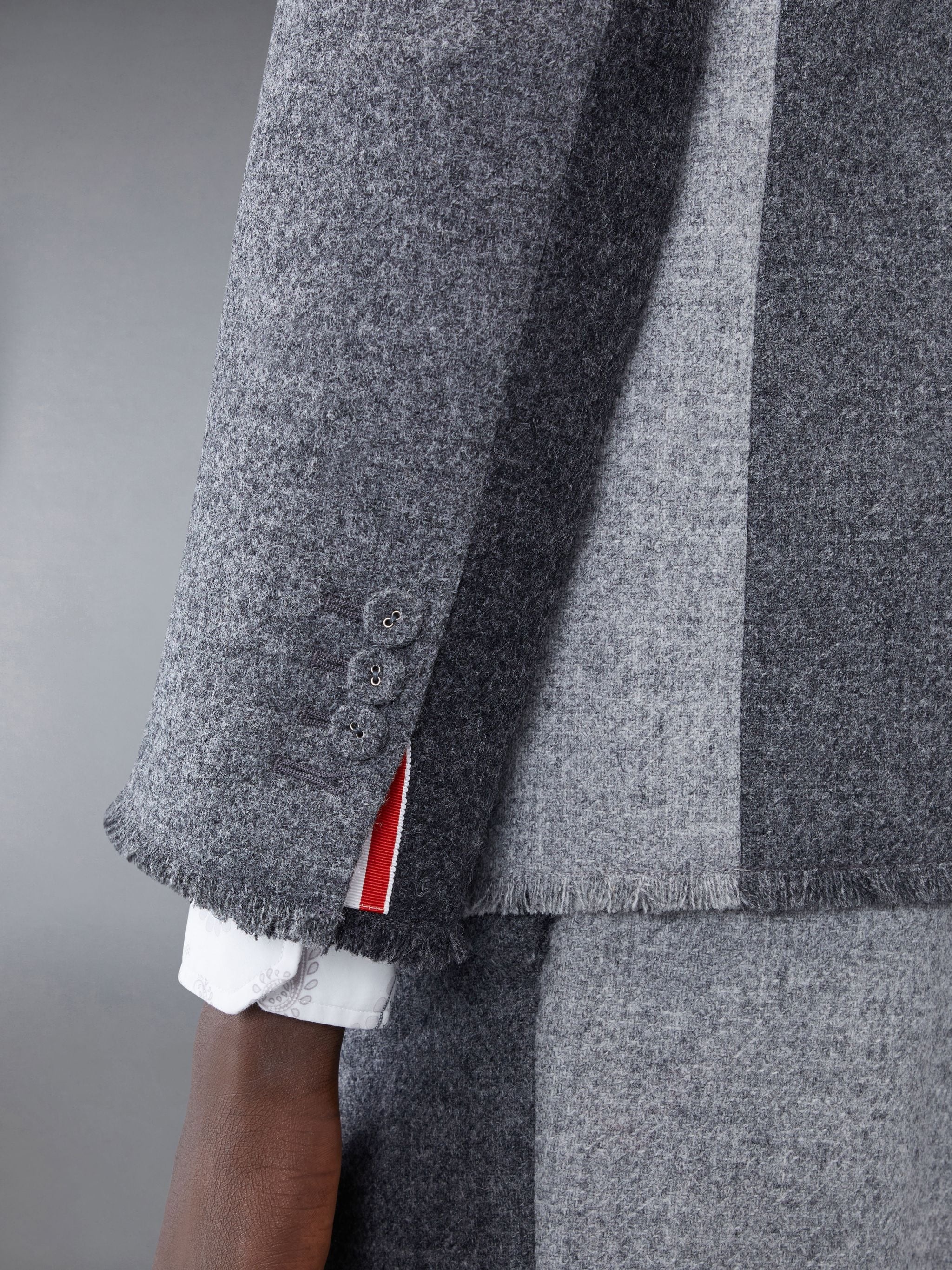 Shetland Frayed Single Vent Sport Coat - 6