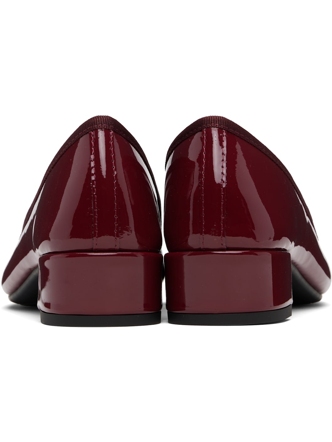 Burgundy Camille Rubber-Sole Heels - 2