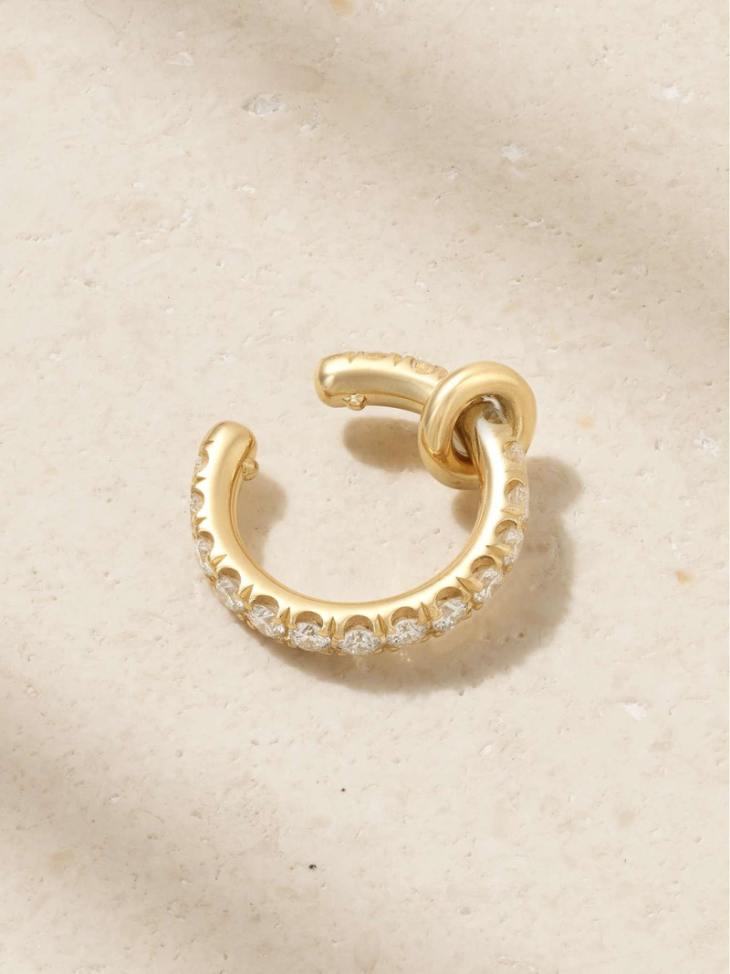18-karat gold diamond ear cuff Gold 3
