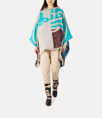 Vivienne Westwood BUFFALO ORB CHECK PONCHO outlook