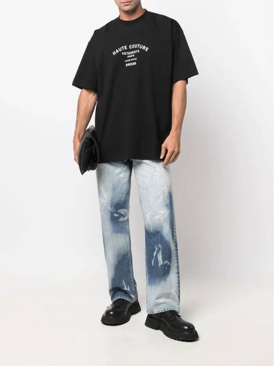 VETEMENTS Haute Couture print T-shirt outlook